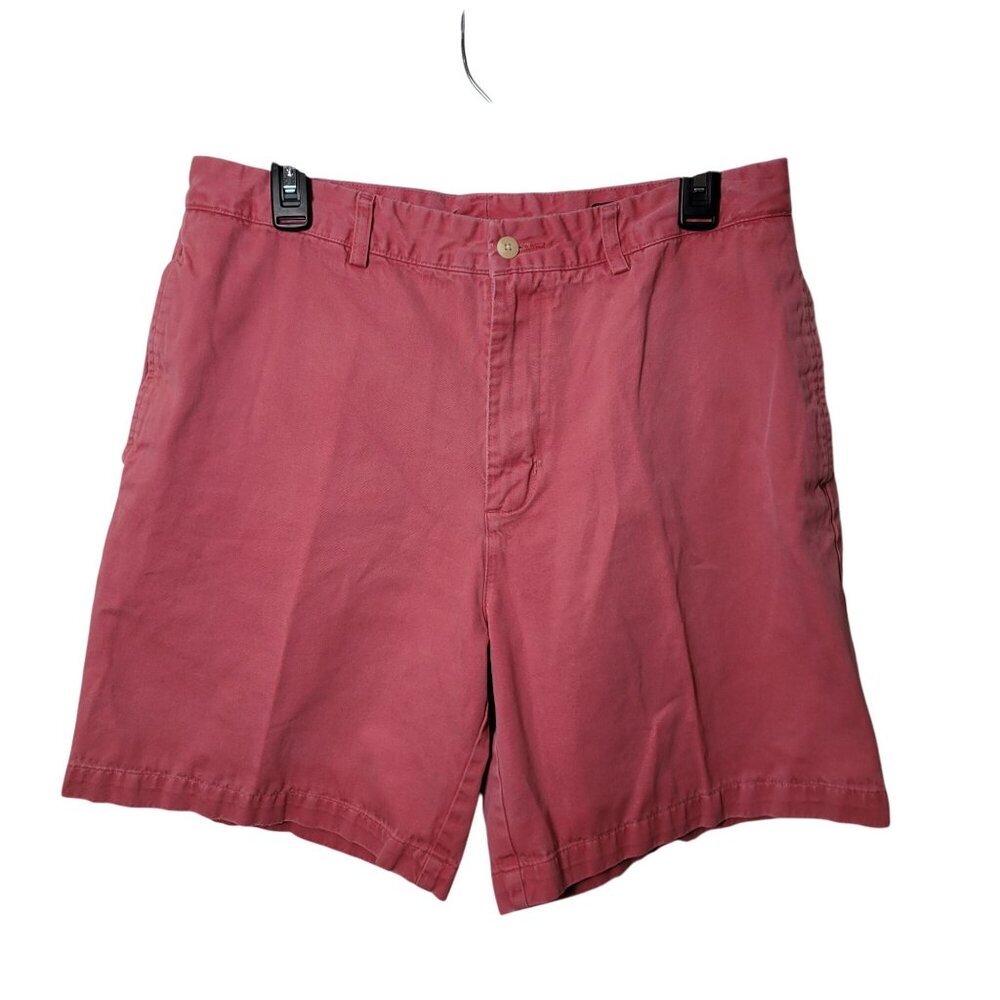 Vineyard Vines Mens Classic Cotton Chino Shorts Size 34 Pink Casual Summer Wear
